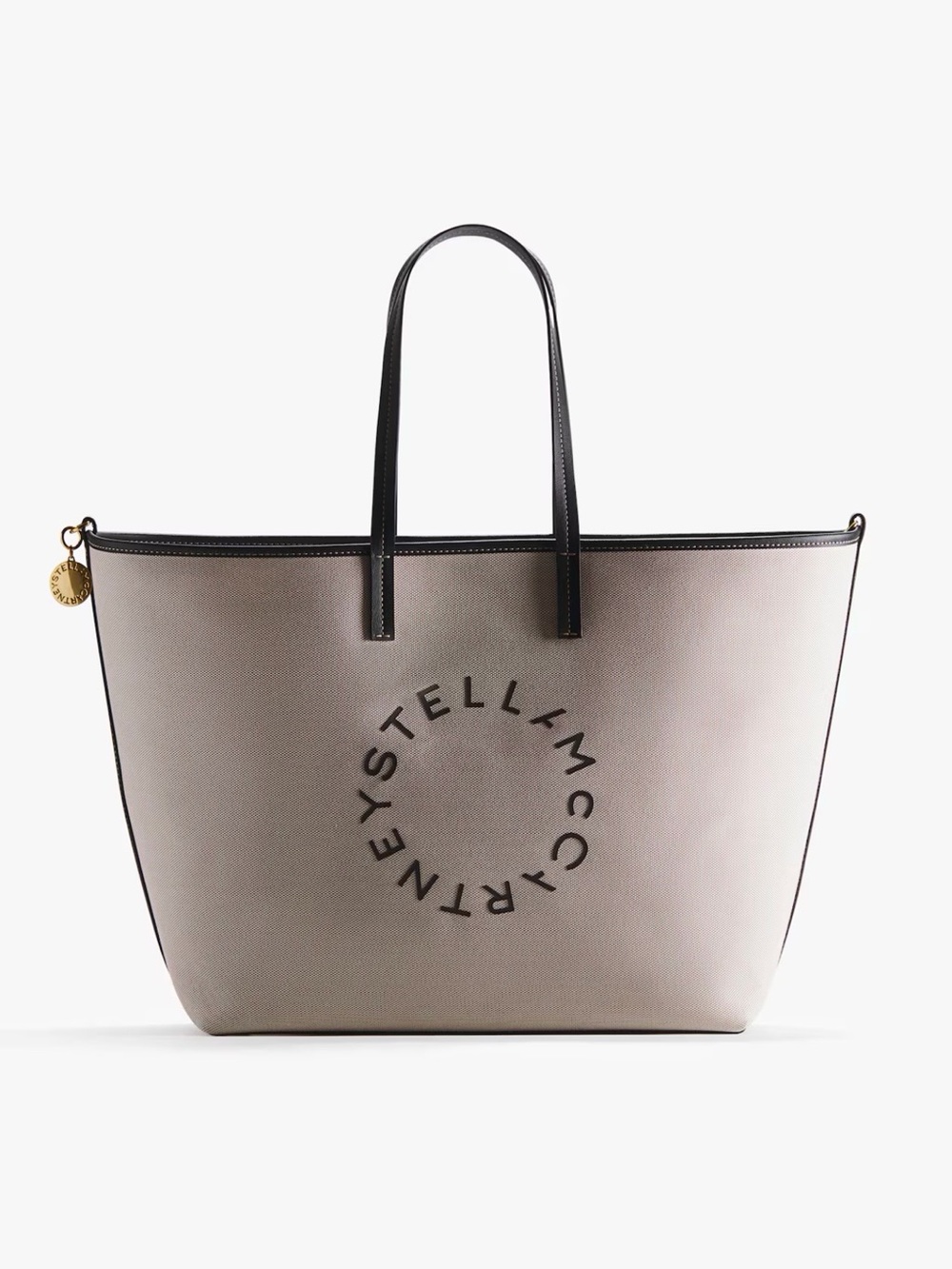 Stellah Two-Tone Canvas Tote with Black Pouch - Picture 2 of 4
